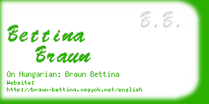 bettina braun business card